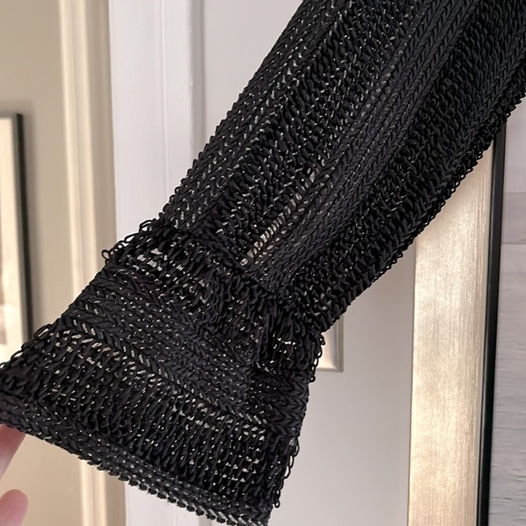 ZARA CROPPED TOP LONG SLEEVE NWOT - Picture 4 of 10